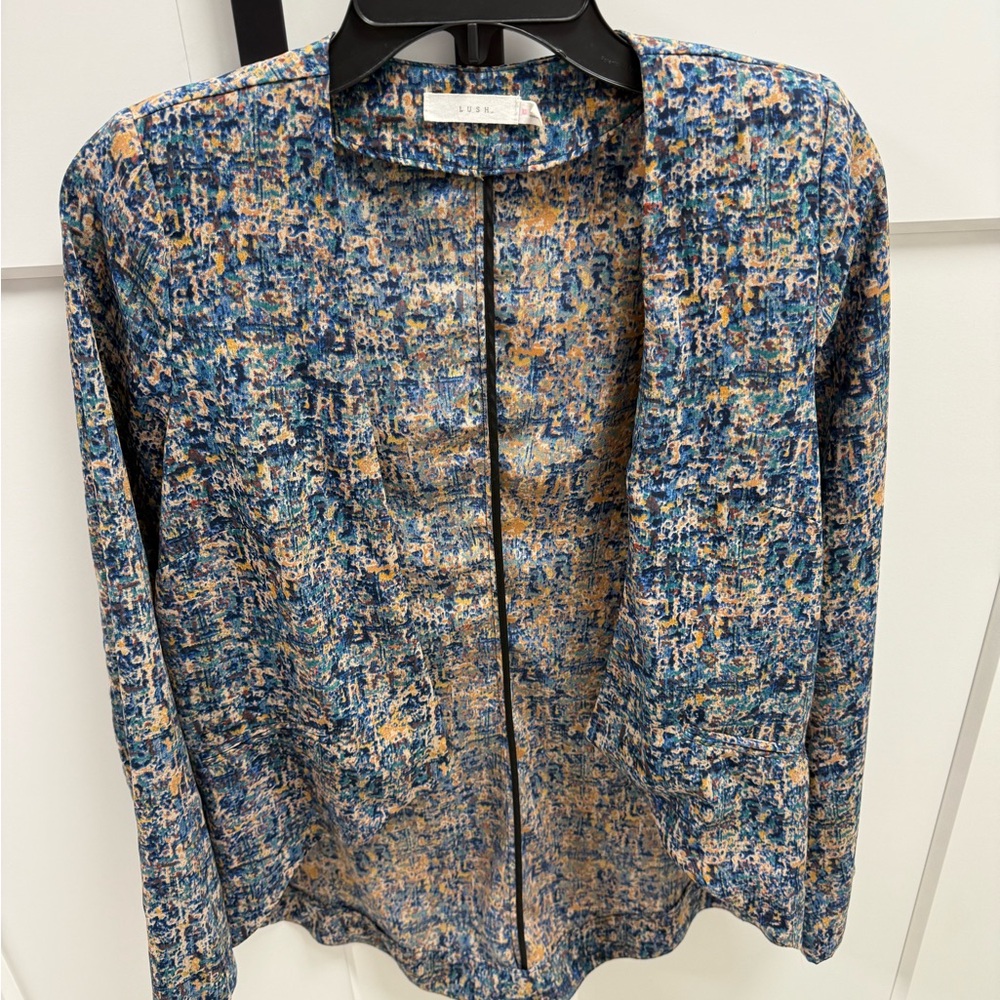 Lush Vibrant Multicolor Patterned Top XS